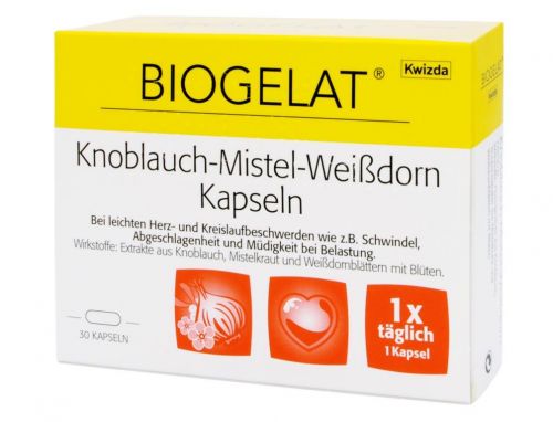 biogelat knoblauch mistel weissdorn kapseln