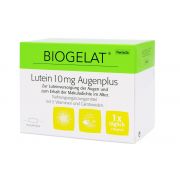 BIOGELAT LUTEIN 10 mg AUGENPLUS